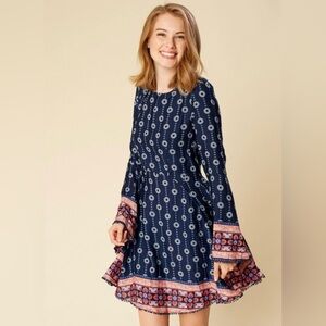 Altar'd State Boho long sleeve dress with Bell sleeves size L